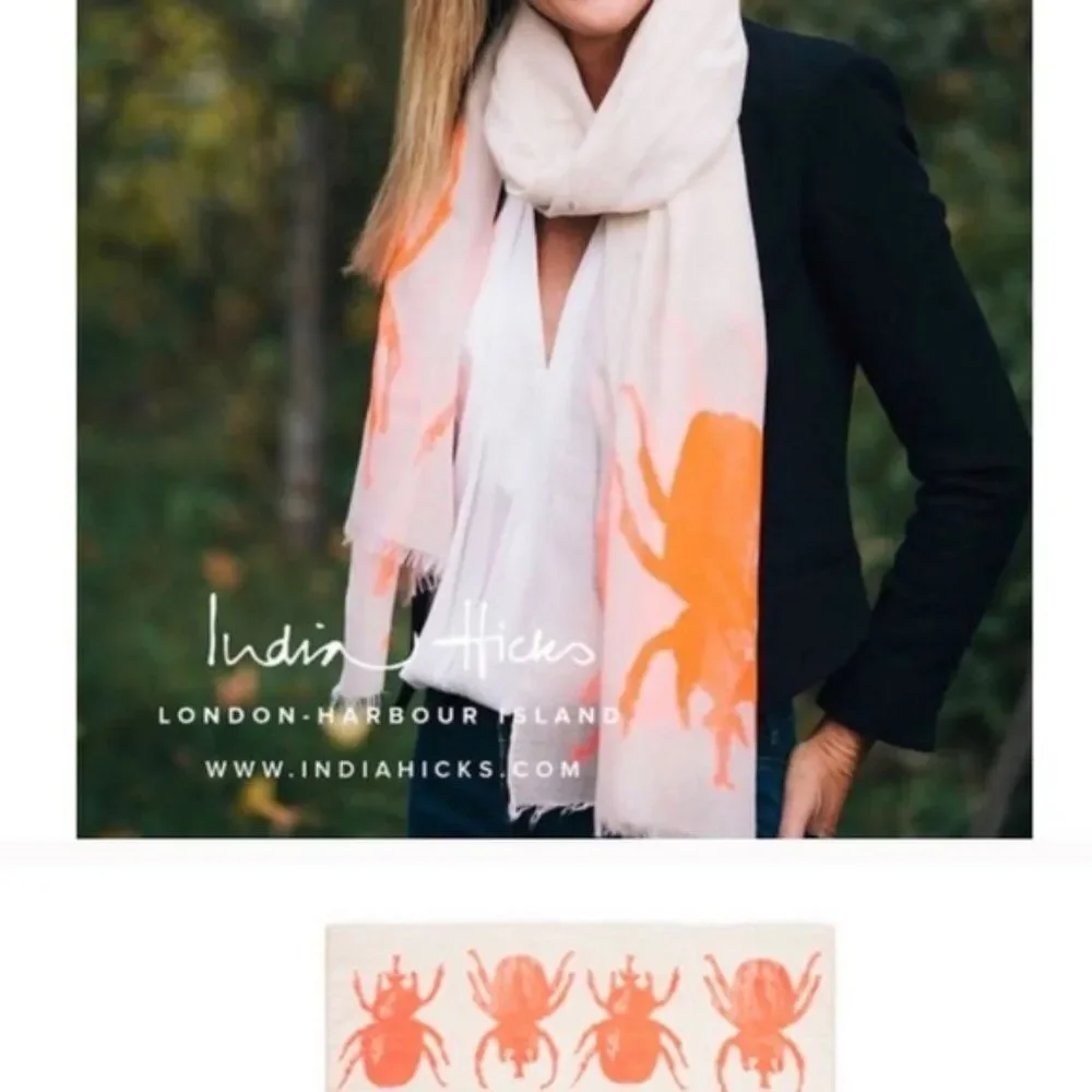 India Hicks Siren Scarf - Flamingo - NWT